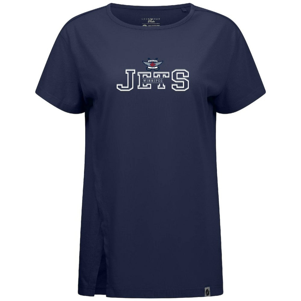 NHL Winnipeg Jets Levelwear Women's Influx Journey T-Shirt - Navy