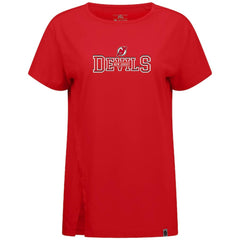 NHL New Jersey Devils Levelwear Women's Influx Journey T-Shirt - Red