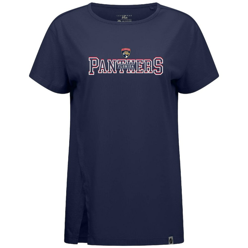 NHL Florida Panthers Levelwear Women's Influx Journey T-Shirt - Navy