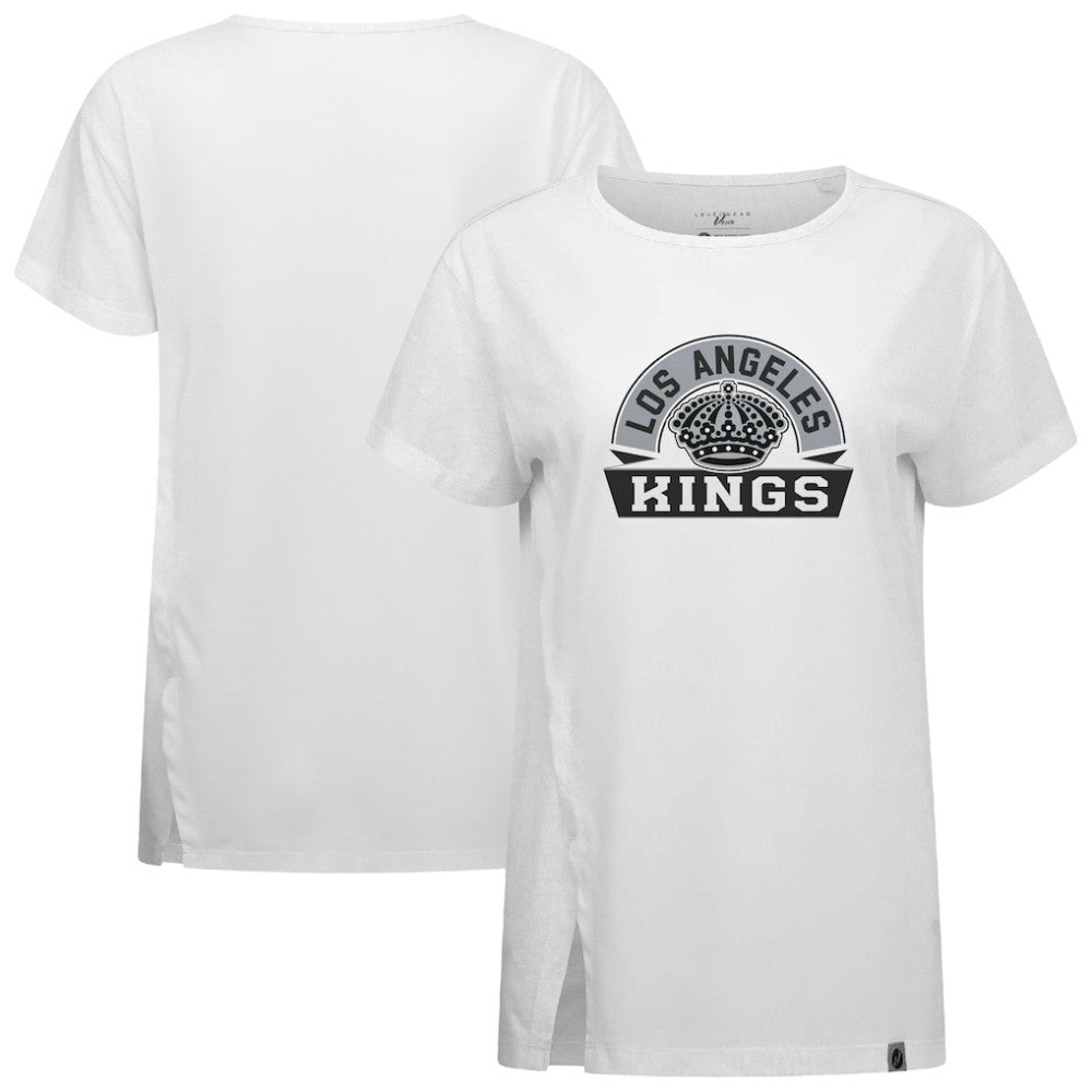 NHL Los Angeles Kings Levelwear Women's Influx Banner Arch T-Shirt - White