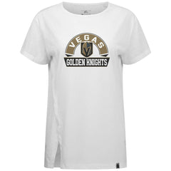 NHL Vegas Golden Knights Levelwear Women's Influx Banner Arch T-Shirt - White
