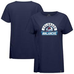 NHL Colorado Avalanche Levelwear Women's Influx Banner Arch T-Shirt - Navy