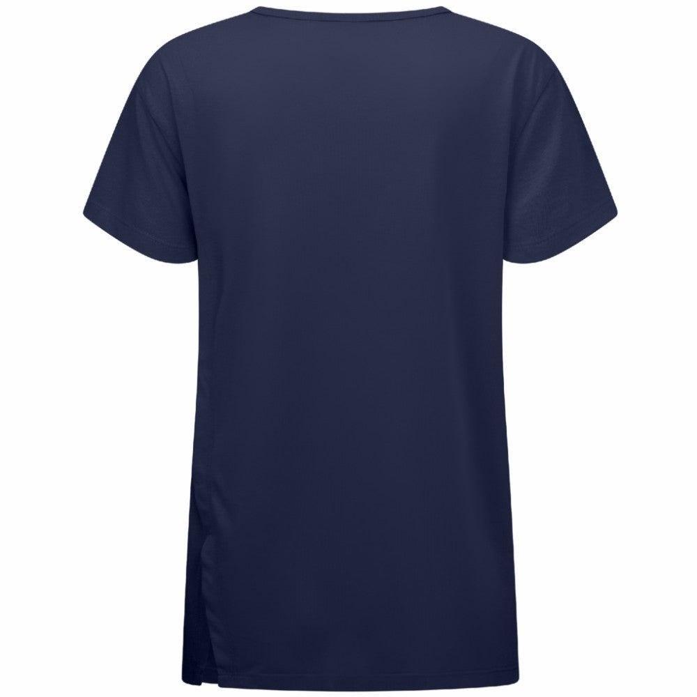 NHL Colorado Avalanche Levelwear Women's Influx Banner Arch T-Shirt - Navy