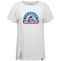 NHL Colorado Avalanche Levelwear Women's Influx Banner Arch T-Shirt - White