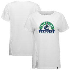 NHL Vancouver Canucks Levelwear Women's Influx Banner Arch T-Shirt - White