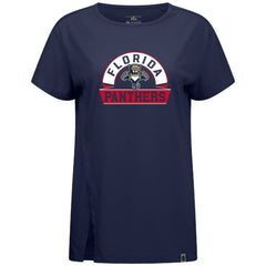 NHL Florida Panthers Levelwear Women's Influx Banner Arch T-Shirt - Navy