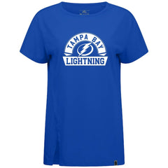 NHL Tampa Bay Lightning Levelwear Women's Influx Banner Arch T-Shirt - Royal