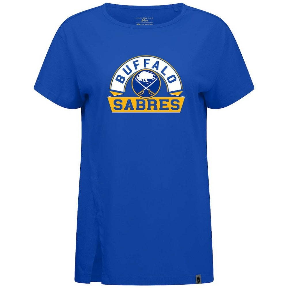 NHL Buffalo Sabres Levelwear Women's Influx Banner Arch T-Shirt - Royal