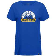NHL Buffalo Sabres Levelwear Women's Influx Banner Arch T-Shirt - Royal