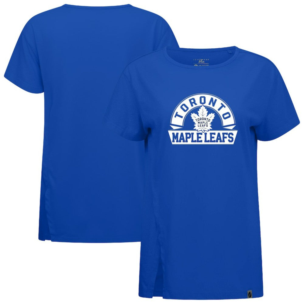 NHL Toronto Maple Leafs Levelwear Women's Influx Banner Arch T-Shirt - Royal