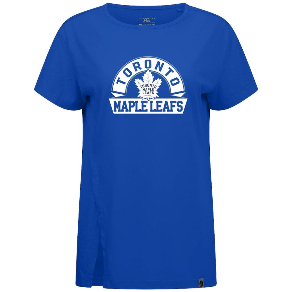 NHL Toronto Maple Leafs Levelwear Women's Influx Banner Arch T-Shirt - Royal