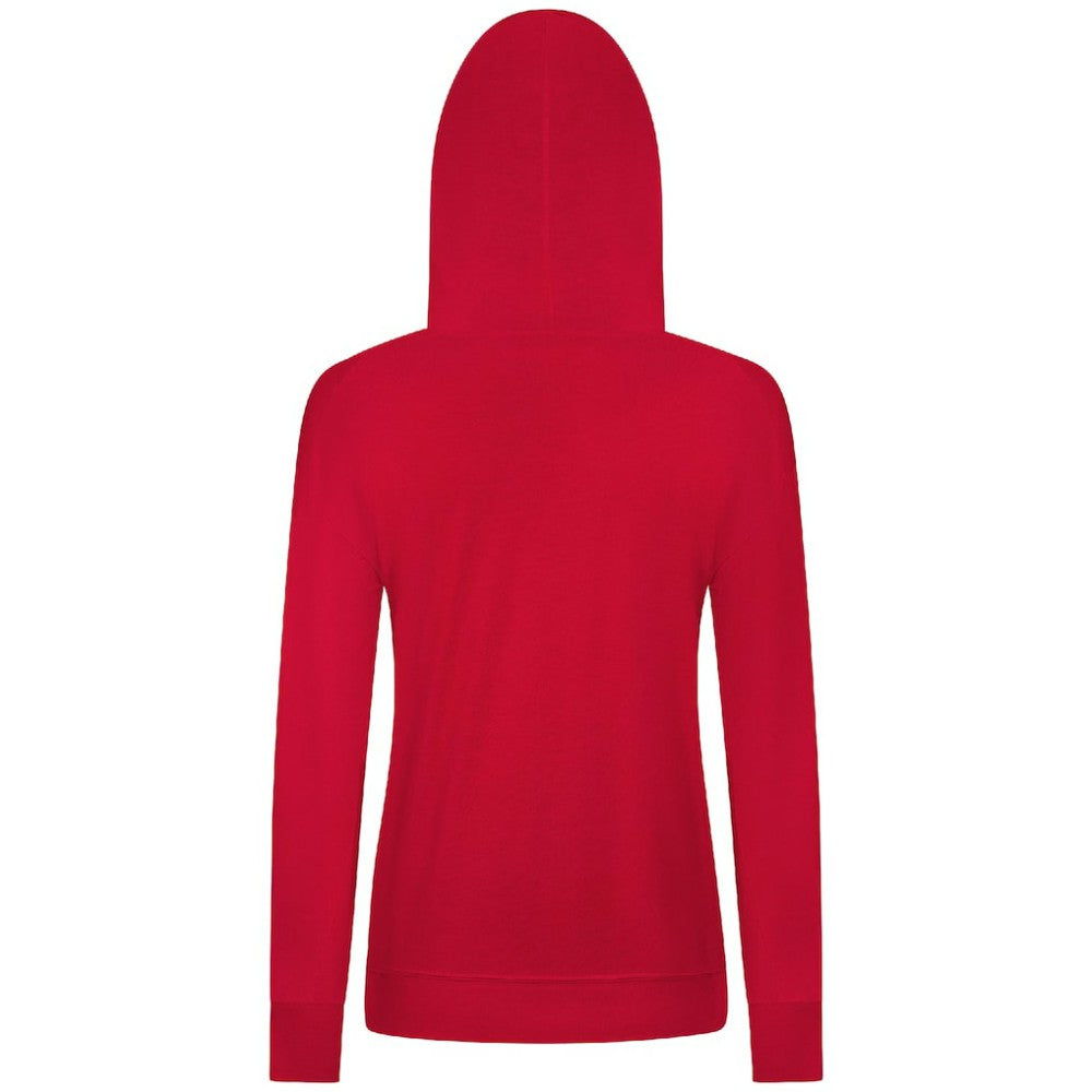 NHL New Jersey Devils Levelwear Women's Relay Banner Arch Pullover Hoodie - Red