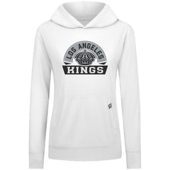 NHL Los Angeles Kings Levelwear Women's Relay Banner Arch Pullover Hoodie - White