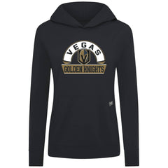 NHL Vegas Golden Knights Levelwear Women's Relay Banner Arch Pullover Hoodie - Black
