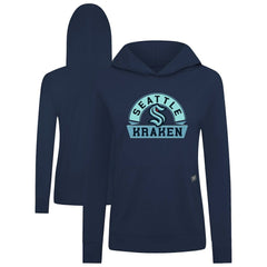 NHL Seattle Kraken Levelwear Women's Relay Banner Arch Pullover Hoodie - Deep Sea Blue