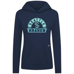 NHL Seattle Kraken Levelwear Women's Relay Banner Arch Pullover Hoodie - Deep Sea Blue