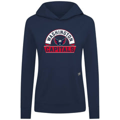 NHL Washington Capitals Levelwear Women's Relay Banner Arch Pullover Hoodie - Navy