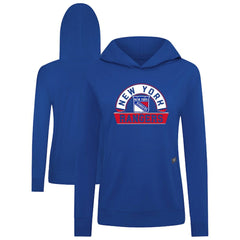 NHL New York Rangers Levelwear Women's Relay Banner Arch Pullover Hoodie - Royal