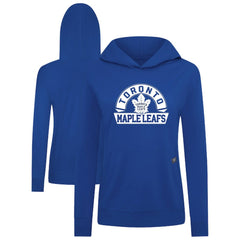 NHL Toronto Maple Leafs Levelwear Women's Relay Banner Arch Pullover Hoodie - Royal