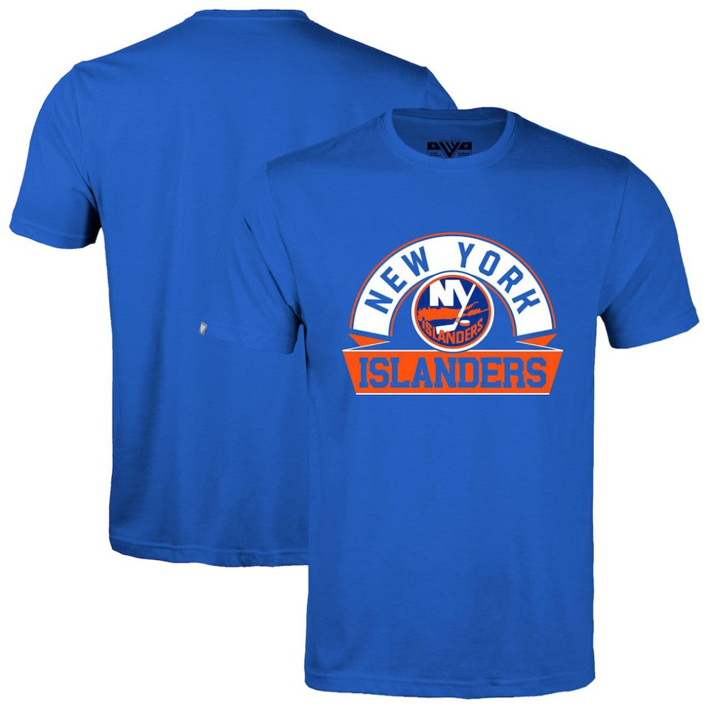 NHL New York Islanders Levelwear Richmond Banner Arch T-Shirt - Royal