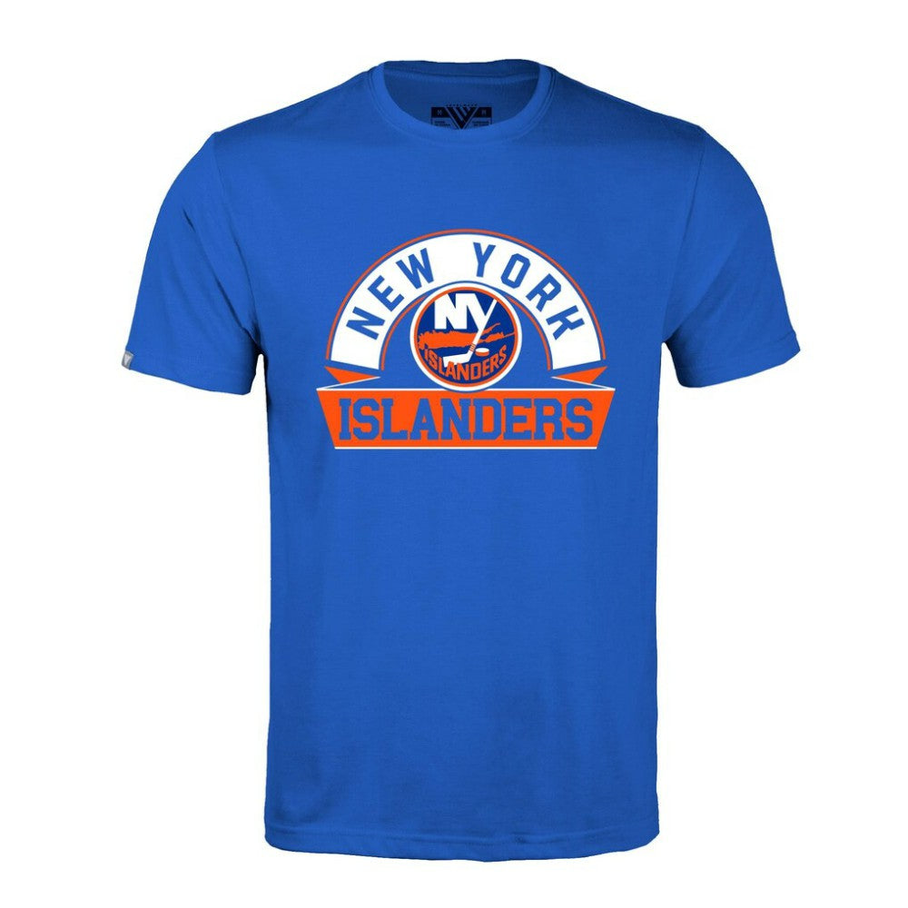 NHL New York Islanders Levelwear Richmond Banner Arch T-Shirt - Royal