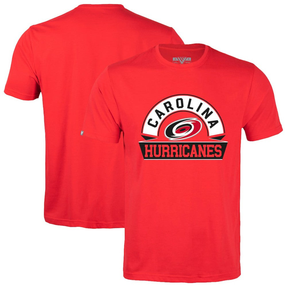 NHL Carolina Hurricanes Levelwear Richmond Banner Arch T-Shirt - Red
