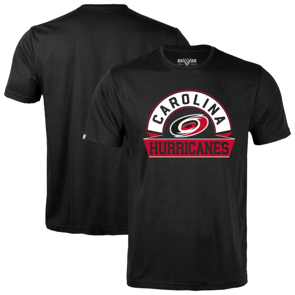 NHL Carolina Hurricanes Levelwear Richmond Banner Arch T-Shirt - Black