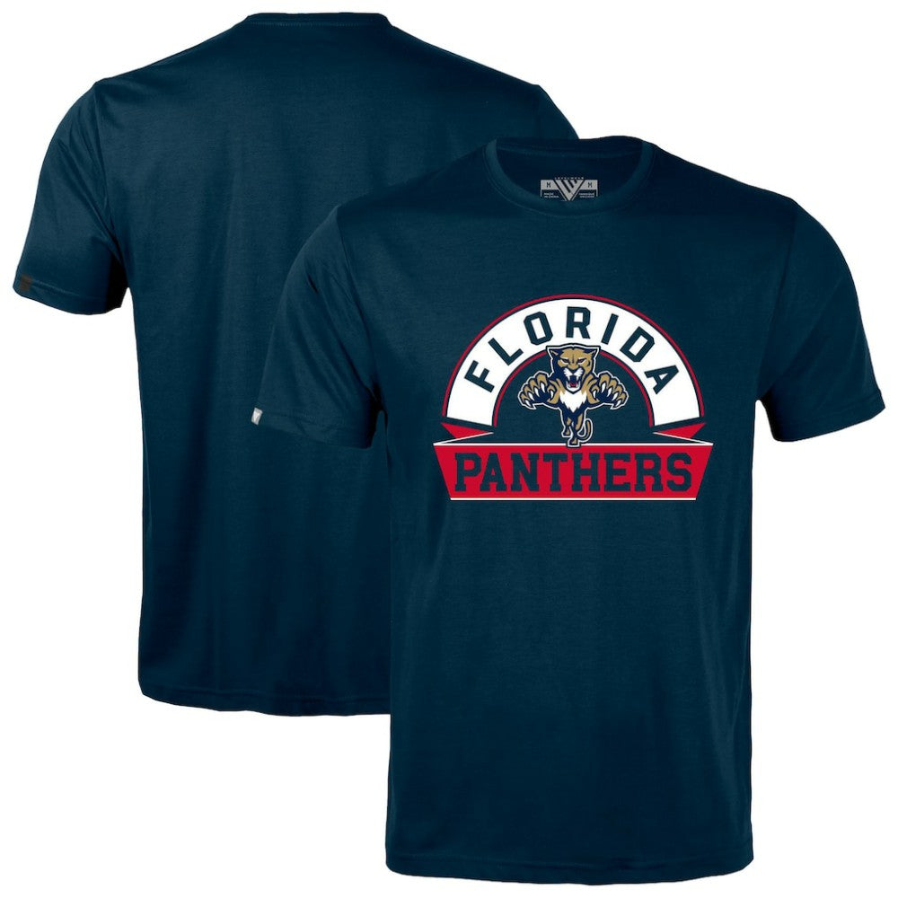 NHL Florida Panthers Levelwear Richmond Banner Arch T-Shirt - Navy