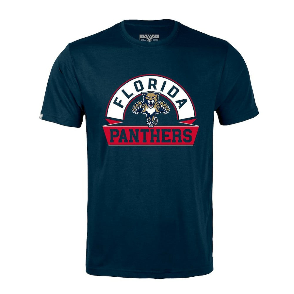 NHL Florida Panthers Levelwear Richmond Banner Arch T-Shirt - Navy