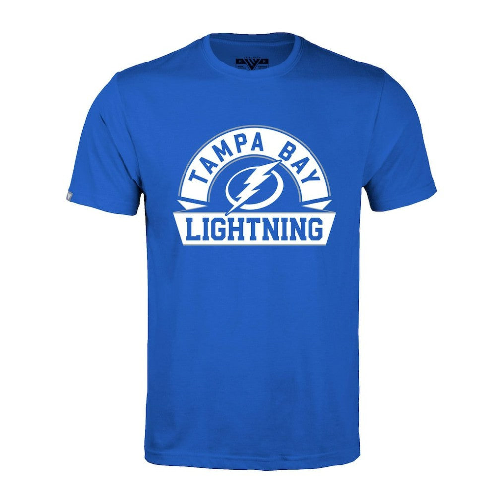 NHL Tampa Bay Lightning Levelwear Richmond Banner Arch T-Shirt - Royal
