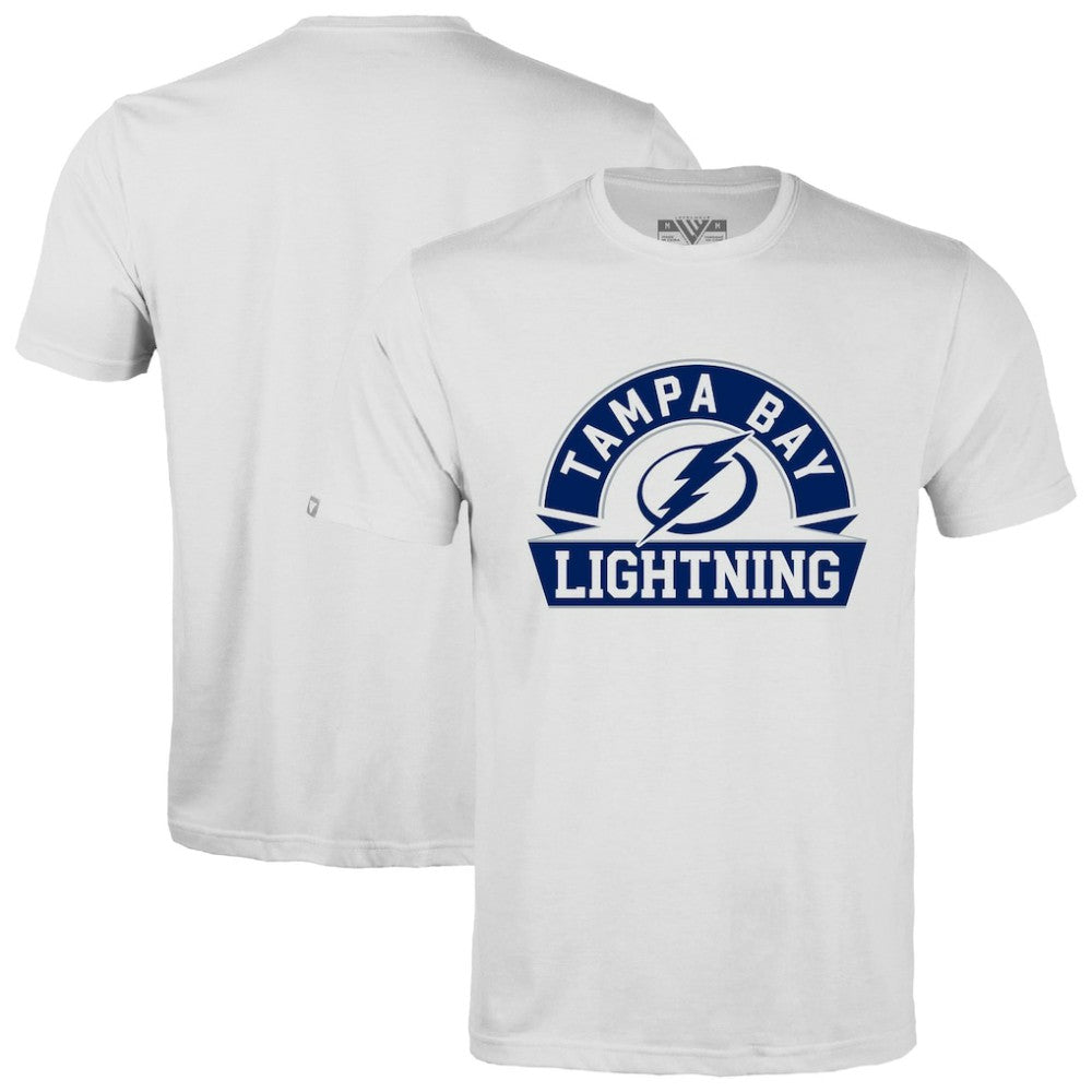 NHL Tampa Bay Lightning Levelwear Richmond Banner Arch T-Shirt - White