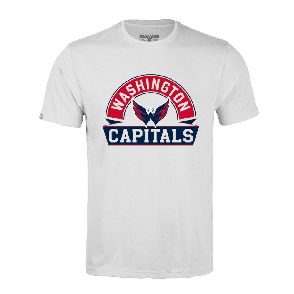 NHL Washington Capitals Levelwear Richmond Banner Arch T-Shirt - White