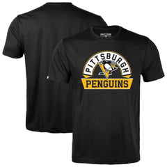 NHL Pittsburgh Penguins Levelwear Richmond Banner Arch T-Shirt - Black