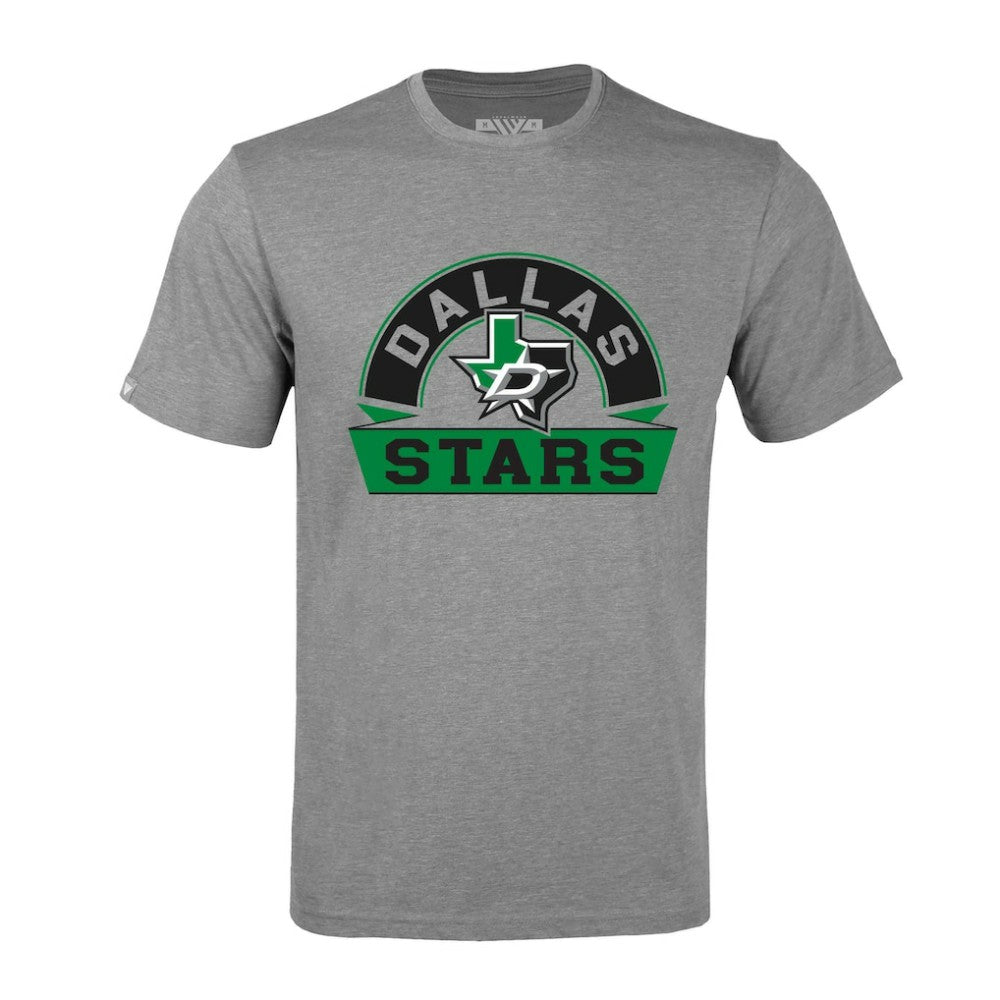 NHL Dallas Stars Levelwear Richmond Banner Arch T-Shirt - Gray