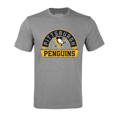 NHL Pittsburgh Penguins Levelwear Richmond Banner Arch T-Shirt - Gray