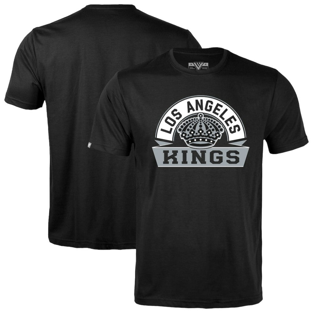 NHL Los Angeles Kings Levelwear Richmond Banner Arch T-Shirt - Black