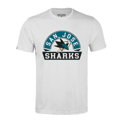 NHL San Jose Sharks Levelwear Richmond Banner Arch T-Shirt - White