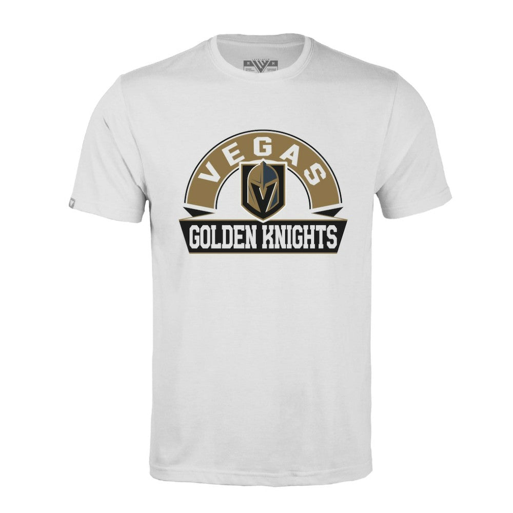 NHL Vegas Golden Knights Levelwear Richmond Banner Arch T-Shirt - White