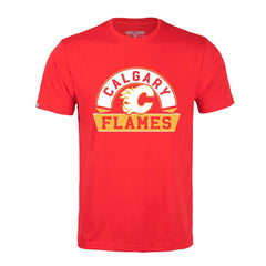 NHL Calgary Flames Levelwear Richmond Banner Arch T-Shirt - Red
