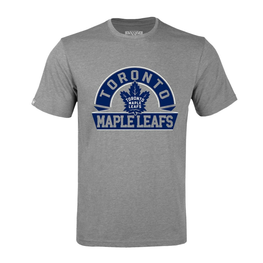 NHL Toronto Maple Leafs Levelwear Richmond Banner Arch T-Shirt - Gray