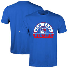 NHL New York Rangers Levelwear Richmond Banner Arch T-Shirt - Royal
