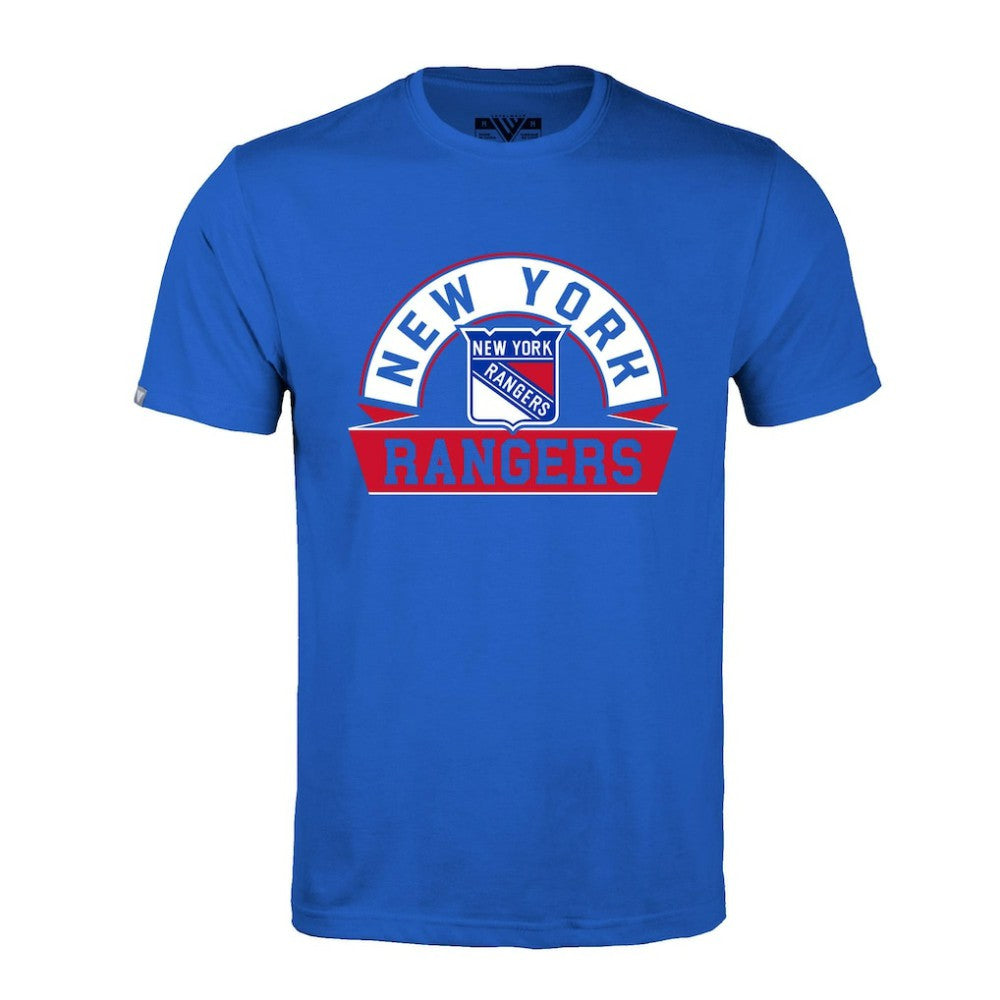NHL New York Rangers Levelwear Richmond Banner Arch T-Shirt - Royal