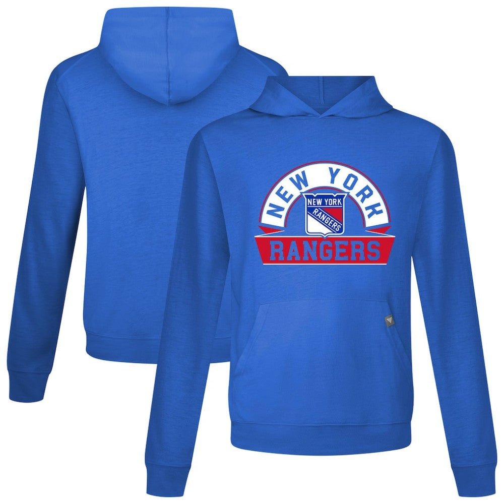 NHL New York Rangers Levelwear Relay Banner Arch Pullover Hoodie - Royal