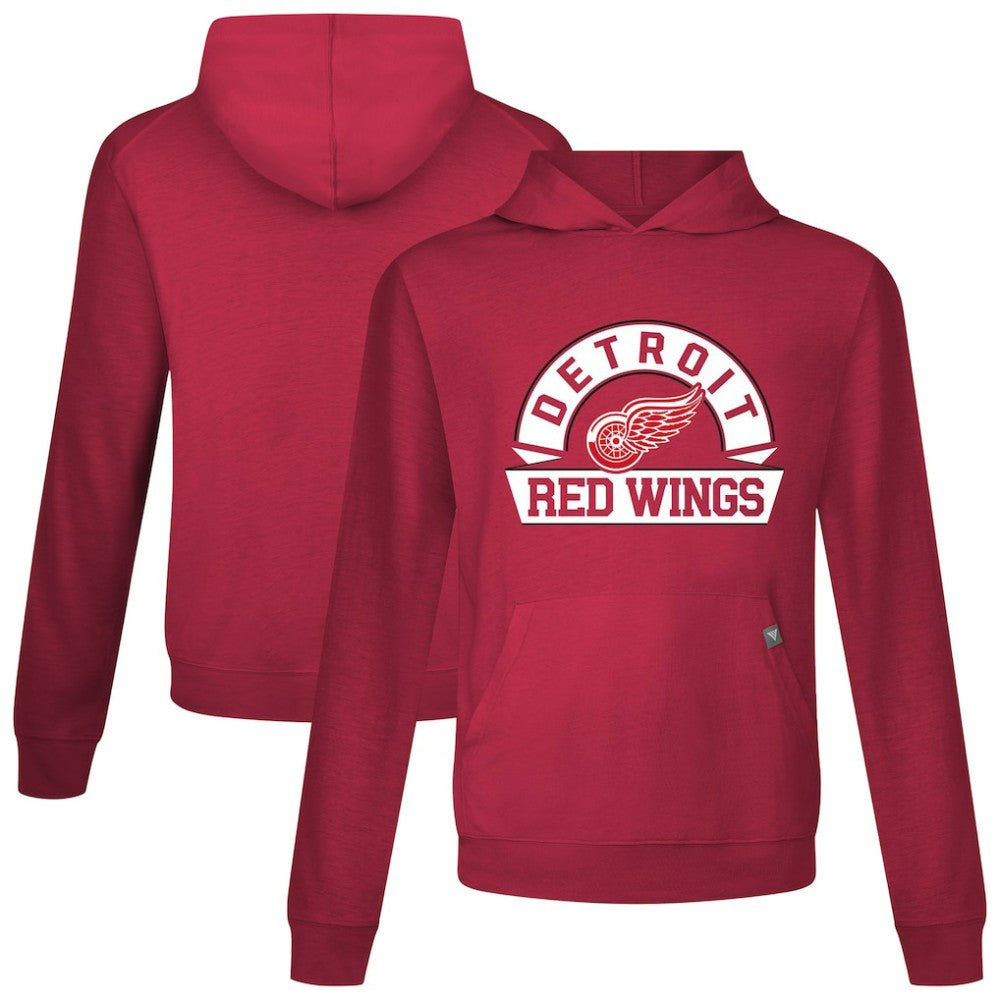 NHL Detroit Red Wings Levelwear Relay Banner Arch Pullover Hoodie - Red