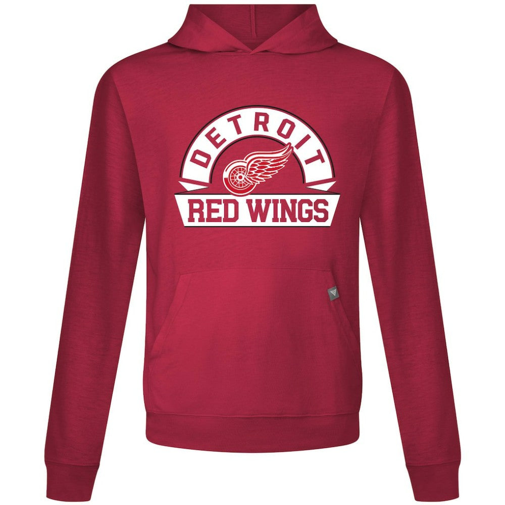NHL Detroit Red Wings Levelwear Relay Banner Arch Pullover Hoodie - Red