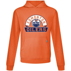 NHL Edmonton Oilers Levelwear Relay Banner Arch Pullover Hoodie - Orange