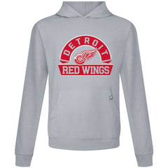 NHL Detroit Red Wings Levelwear Relay Banner Arch Pullover Hoodie - Gray