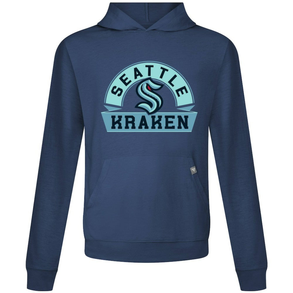 NHL Seattle Kraken Levelwear Relay Banner Arch Pullover Hoodie - Navy