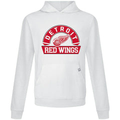 NHL Detroit Red Wings Levelwear Relay Banner Arch Pullover Hoodie - White