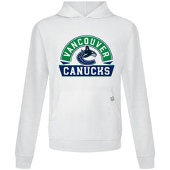 NHL Vancouver Canucks Levelwear Relay Banner Arch Pullover Hoodie - White